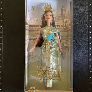 Barbie Princess of Cambodia Doll in Turquoise and Gold NIB